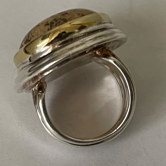 RLM Studio bold earth gem series picture jasper sterling 925 ring size 5.5 - Picture 9 of 9